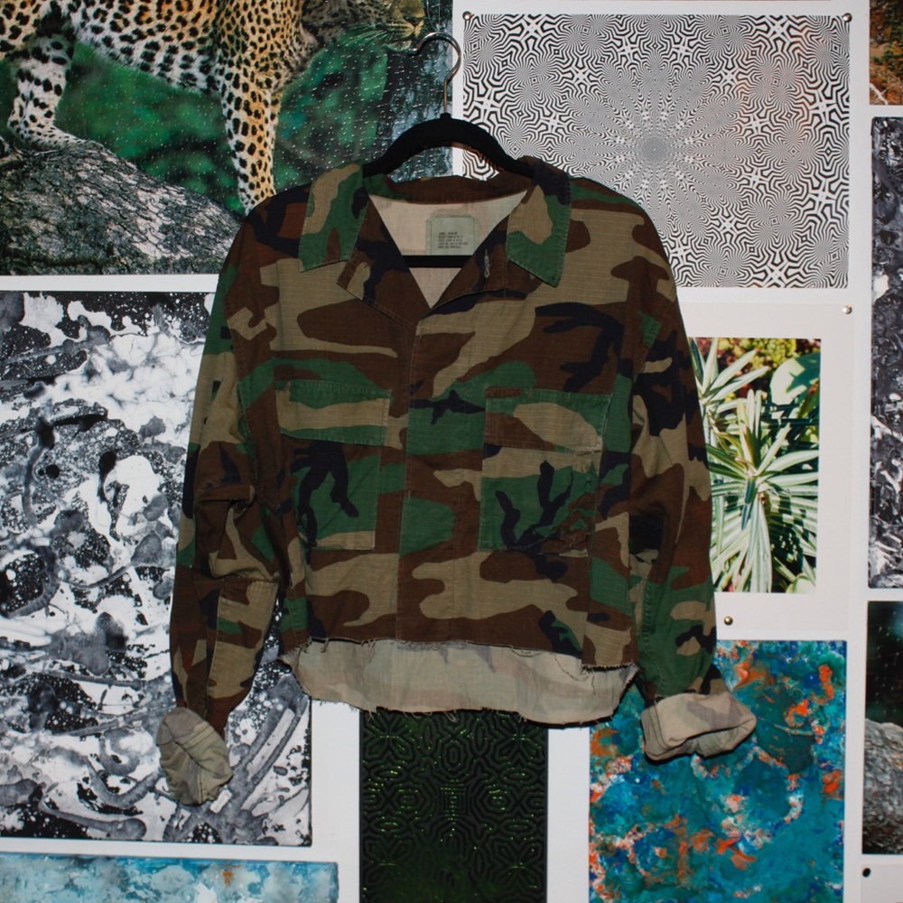 Rothco Green Camo Cropped Jacket